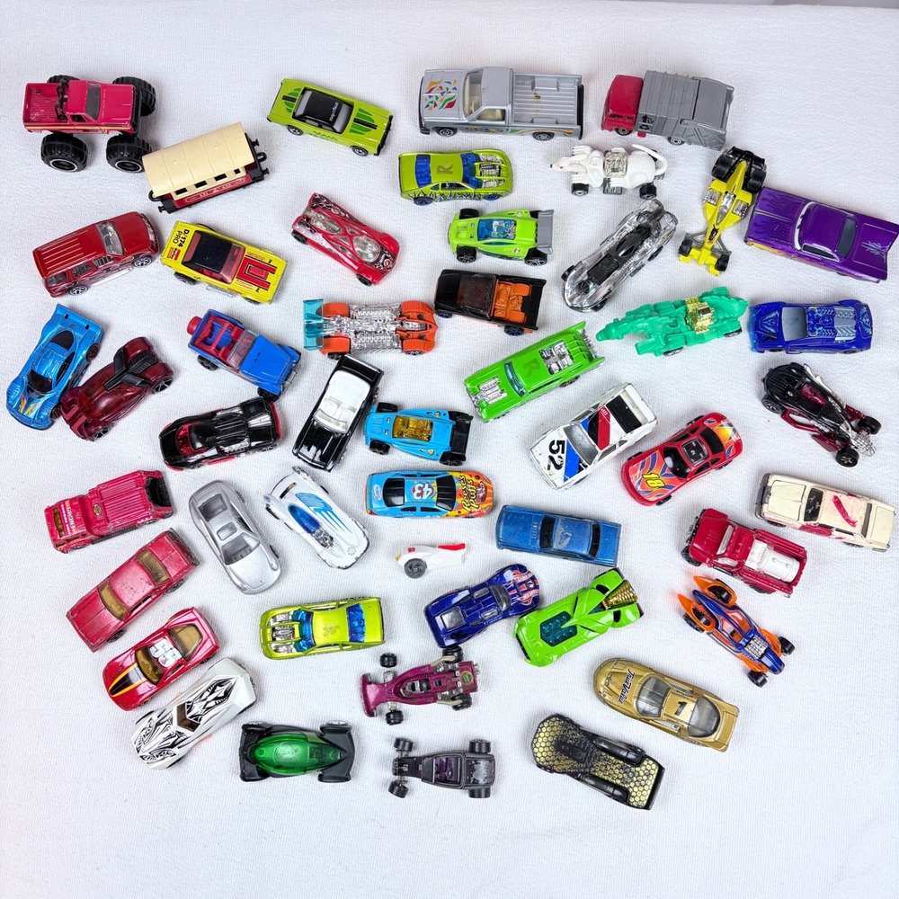 Vintage Hot Wheels Matchbox and Diecast Car Lot 46 Toy Vehicles Assorted